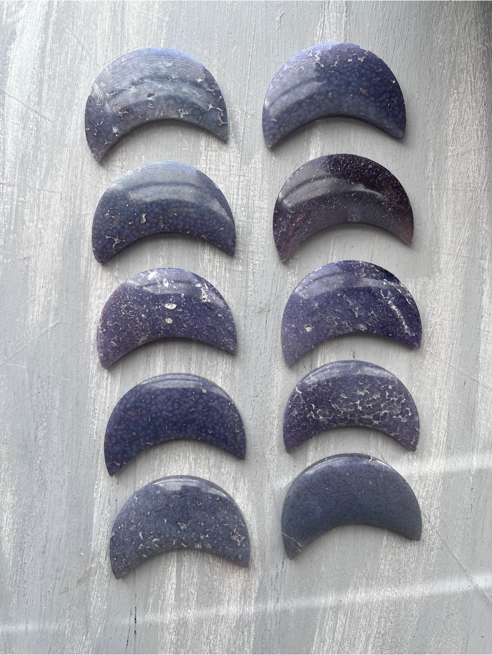 Grape Agate Moon - Picture 6 of 6